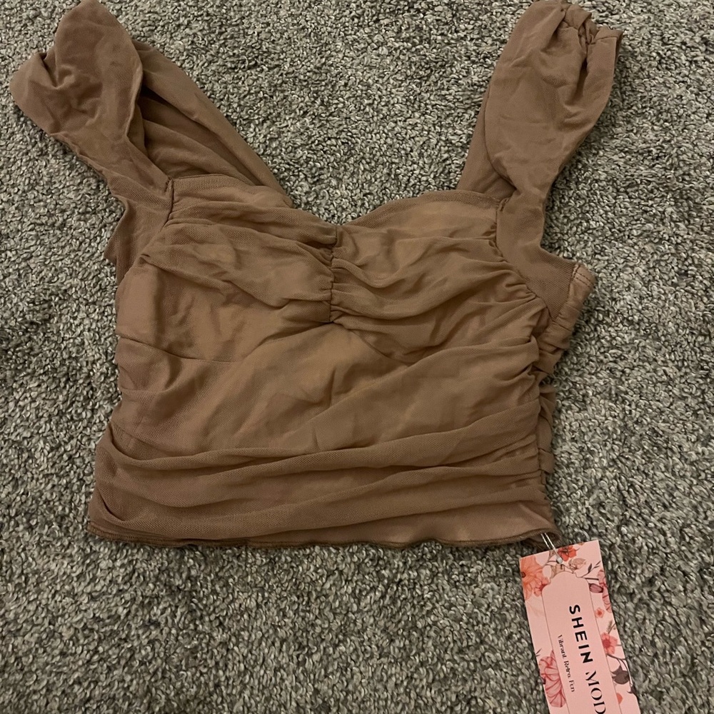 Going out brown top